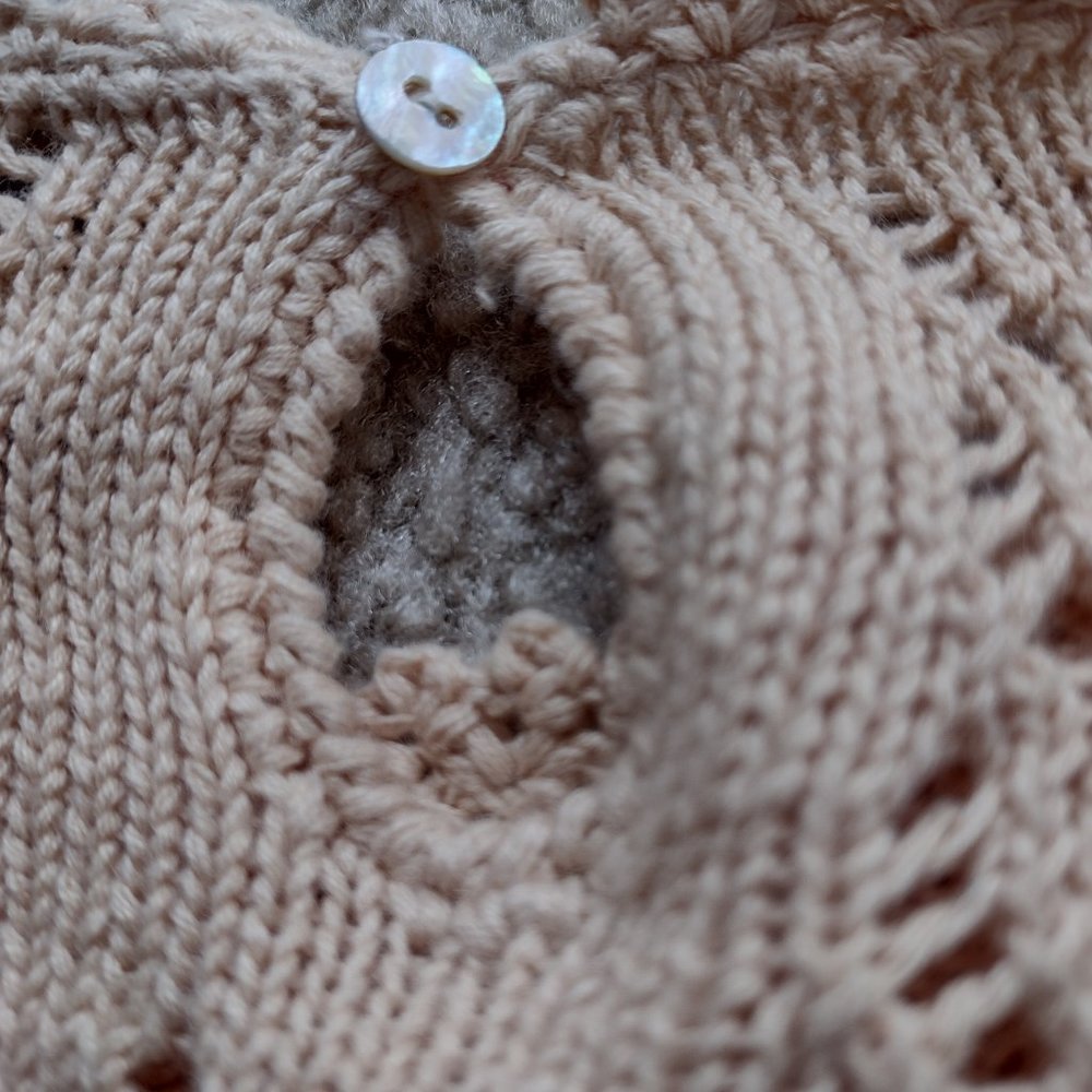 Knit Marisa Christina yellow floral sweater - Picture 5 of 5